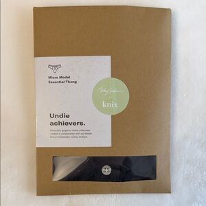 knix Micro Modal Essential Thong - Black